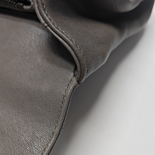 COLLEGE Medium Quilted Lambskin Gray