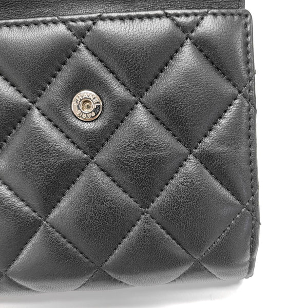 Quilted Lambskin Wallet Black