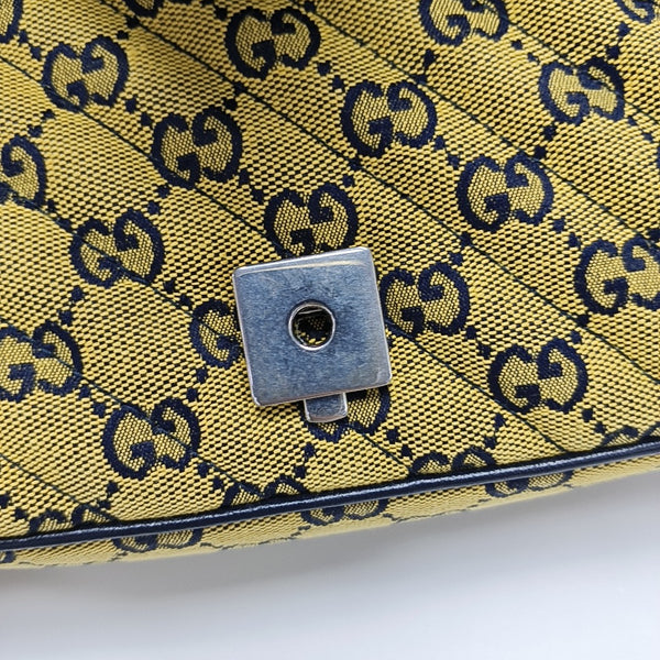 GG Marmont Medium Quilted Canvas Yellow