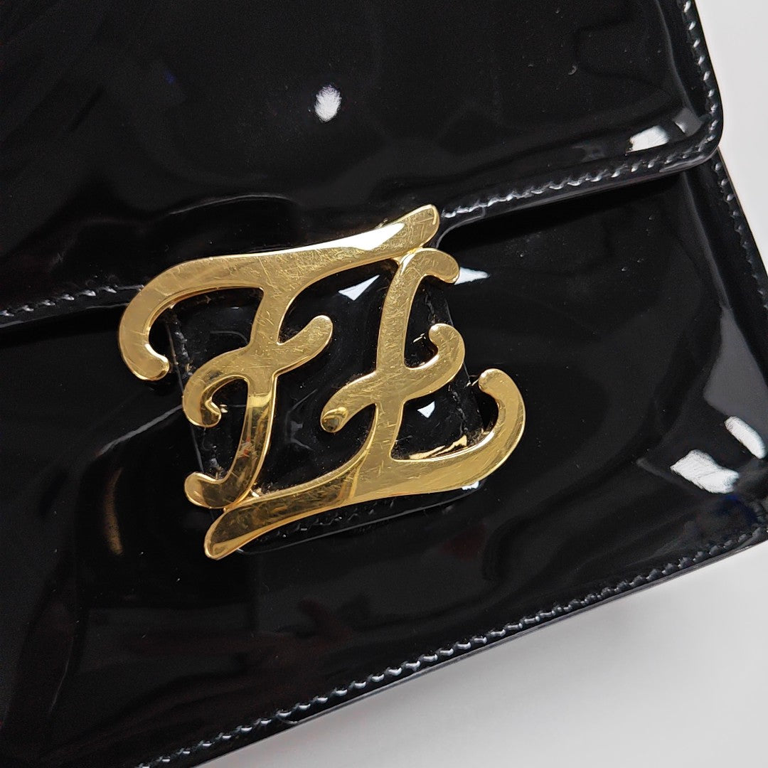 Karligraphy Patent Leather Black