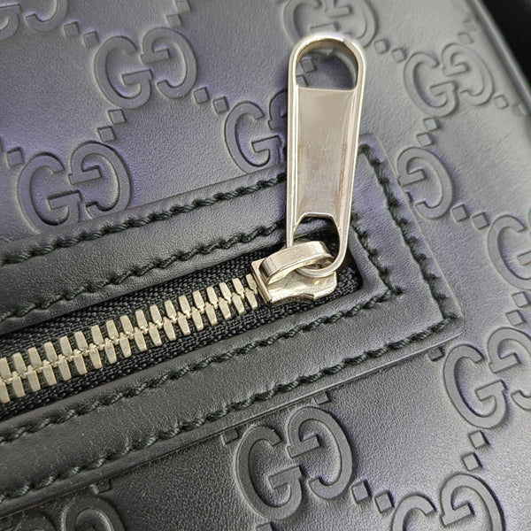 Signature Medium Monogram Calfskin Black