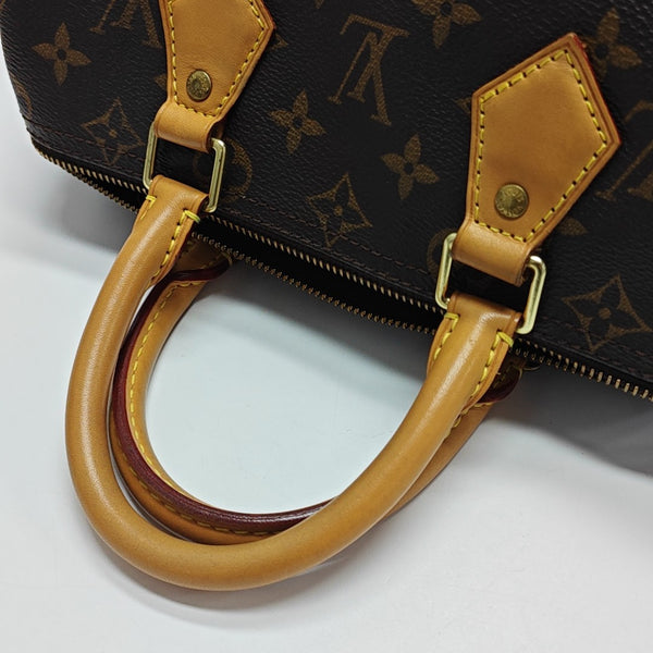 SPEEDY 25 Monogram Coated Canvas Brown