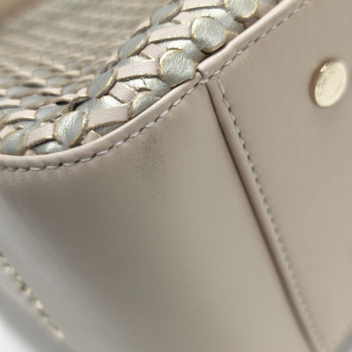 Calfskin Shoulder Bag Beige