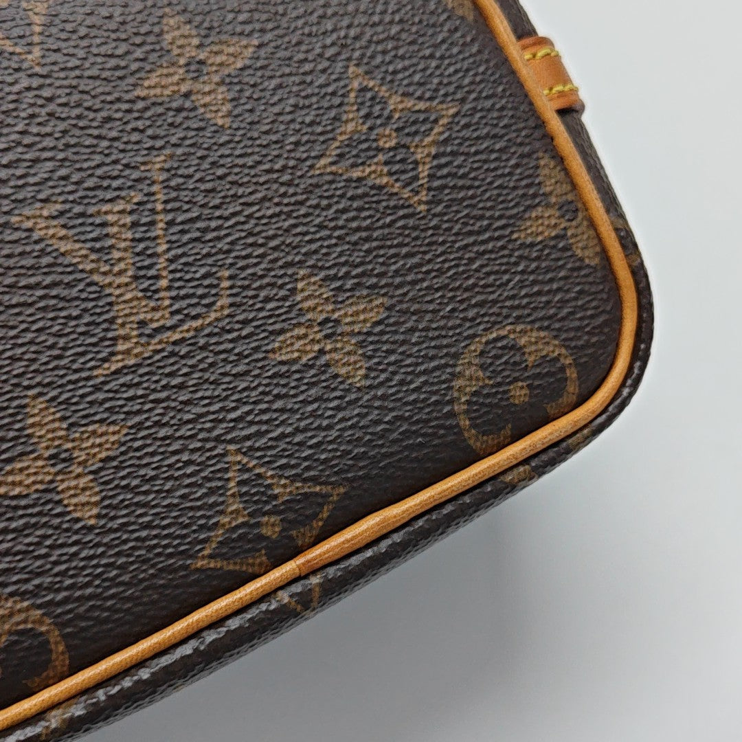 NÉONOÉ Nano Monogram Coated Canvas Brown