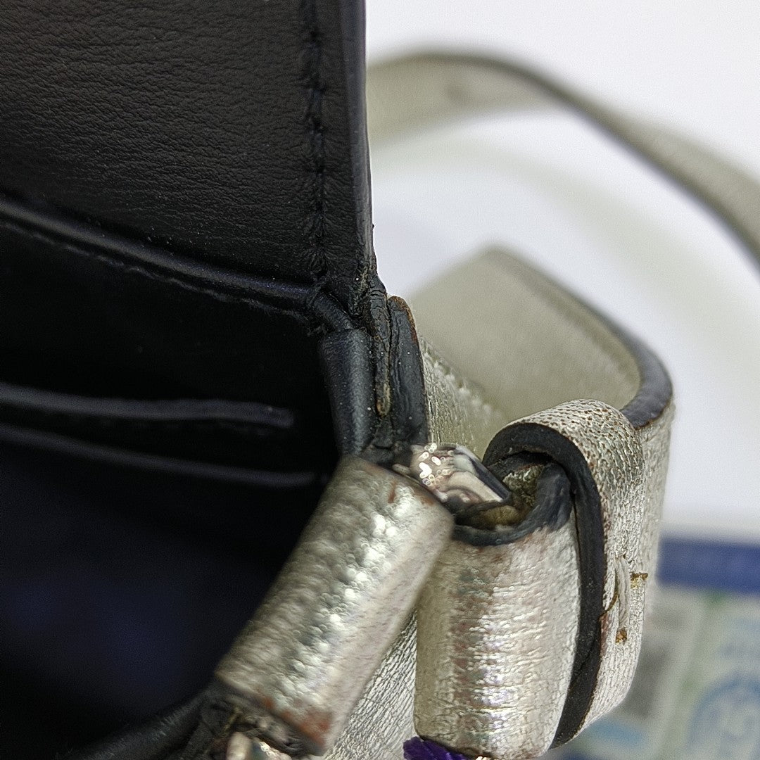 Gancino Calfskin Silver