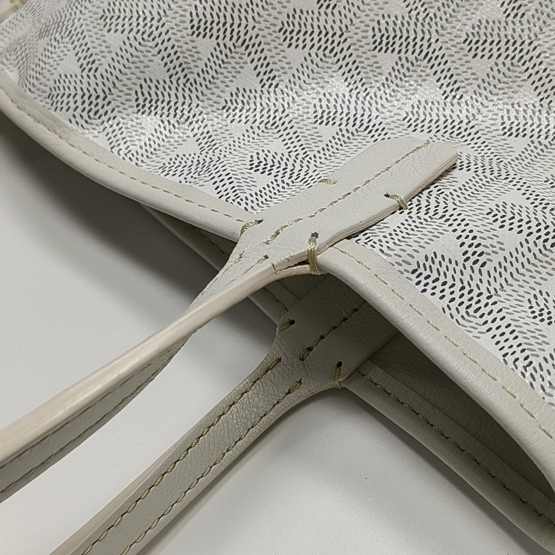 Anjou Mini Coated Canvas White