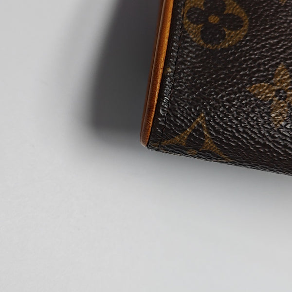 TWIN PM Monogram Coated Canvas Brown Wallet