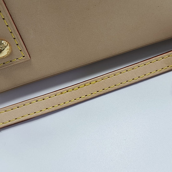 ALMA BB Monogram Coated Canvas Brown