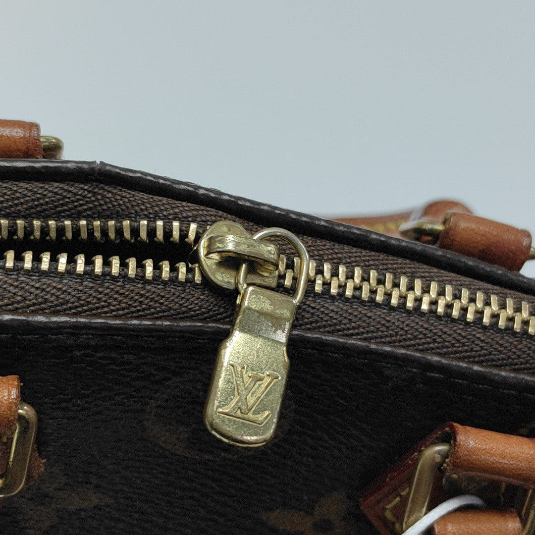 SPEEDY Nano Monogram Coated Canvas Brown