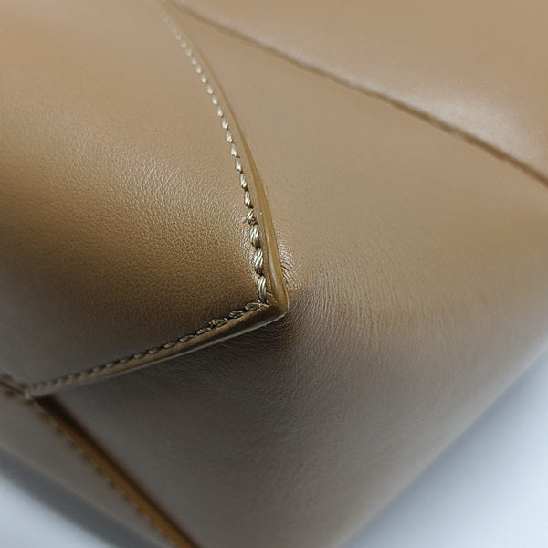 Puzzle Fold Mini Quilted Calfskin Brown
