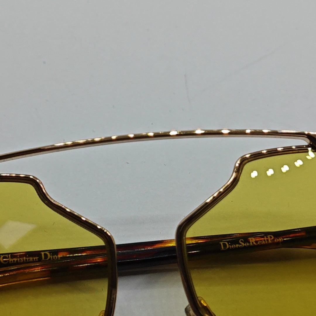 Gafas de sol metálicas amarillas