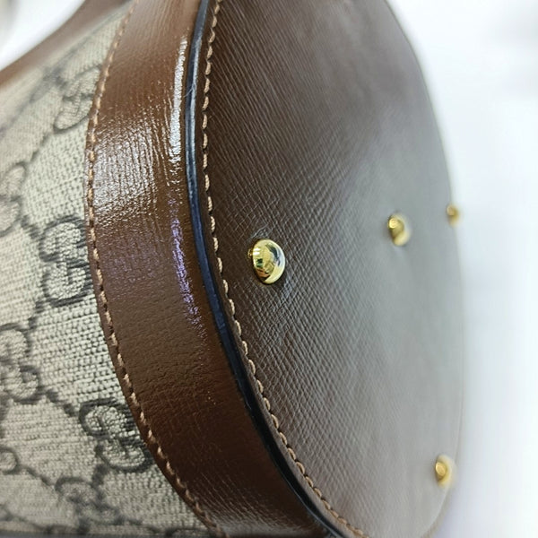 Horsebit 1955 Small Coated Canvas Beige