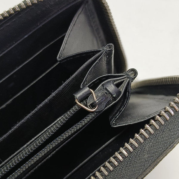 Monogram Coated Canvas Clutch Black