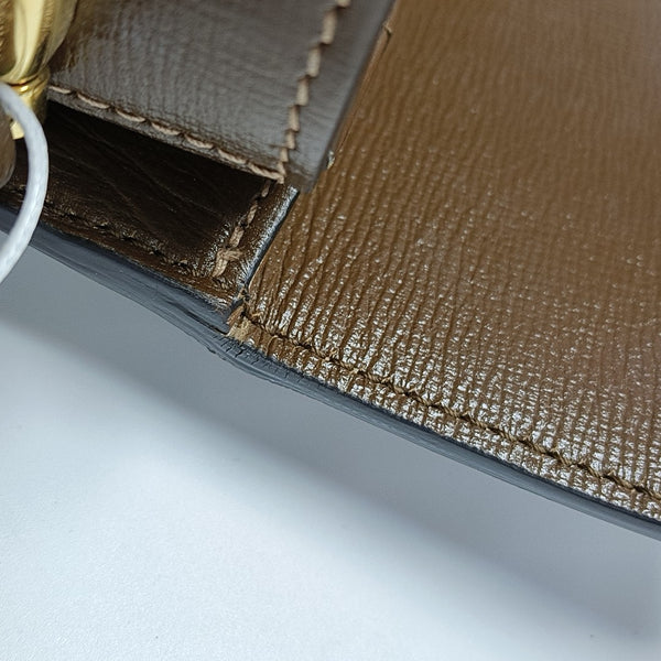 Horsebit 1955 Medium Monogram Coated Canvas Beige