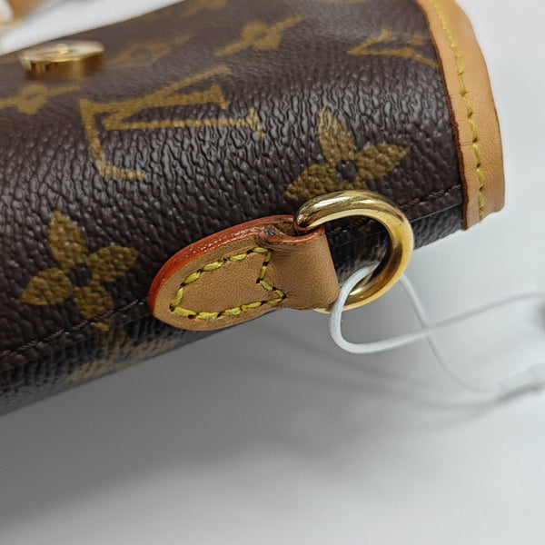FOLD ME Monogram Coated Canvas Brown