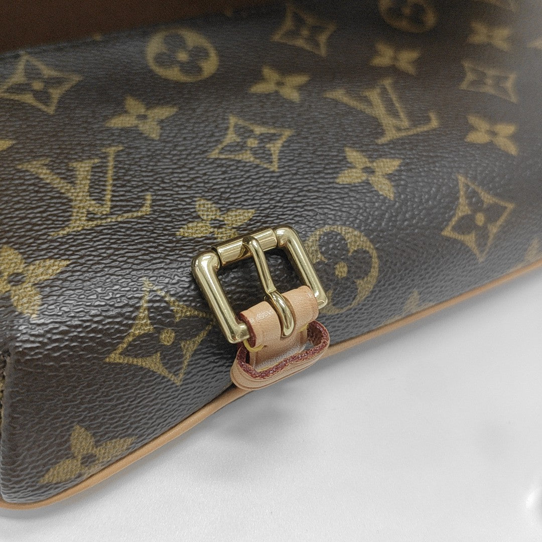 MARELLE Monogram Coated Canvas Brown