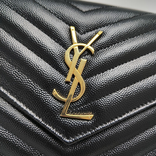 MONOGRAM Medium Chevron Calfskin Black