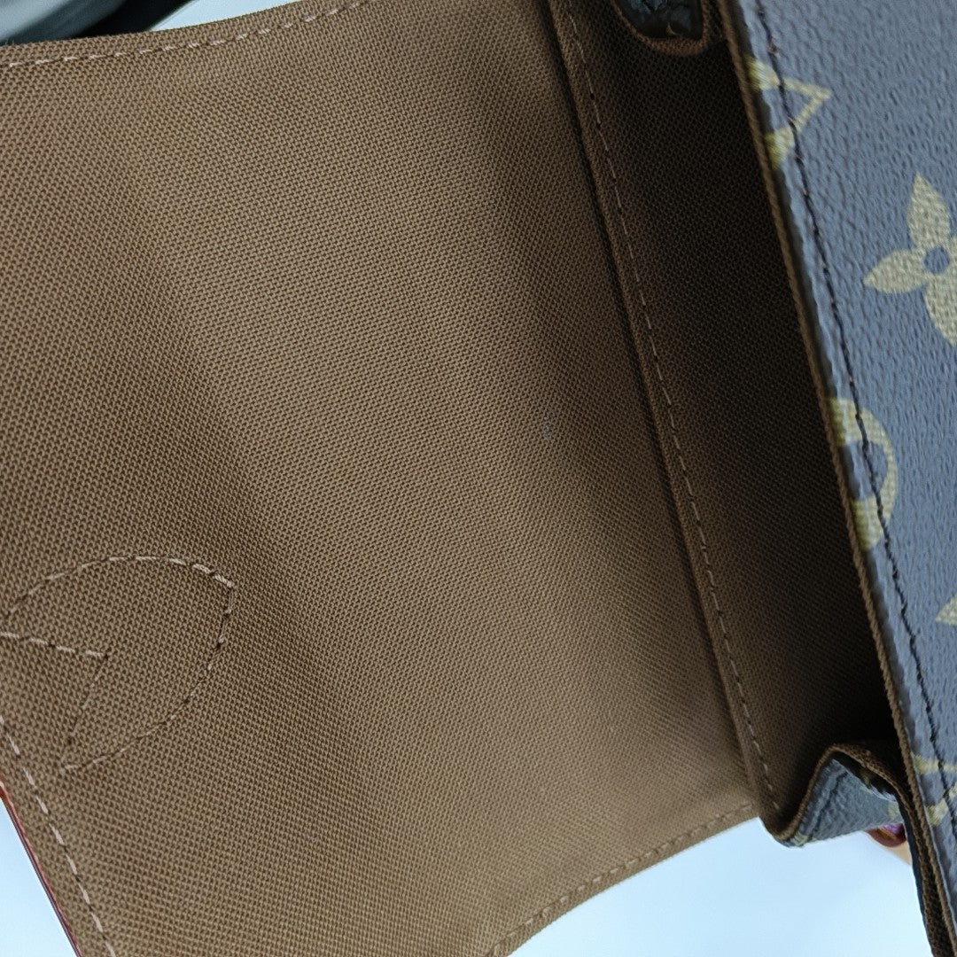 SOHO Mini Monogram Coated Canvas Brown