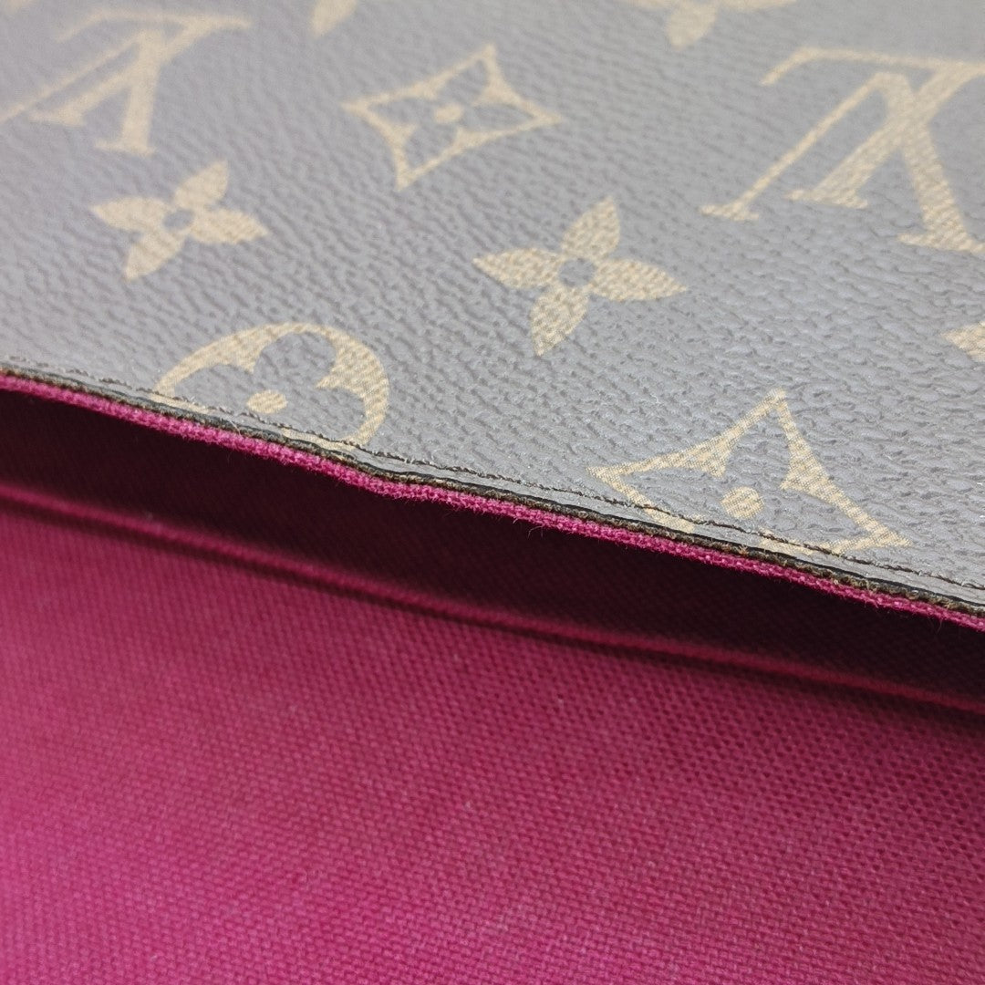 FÉLICIE Monogram Coated Canvas Brown
