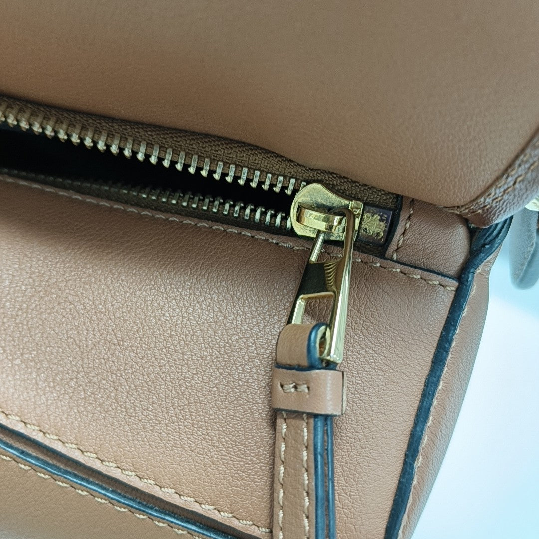 Puzzle Medium Quilted Calfskin Brown