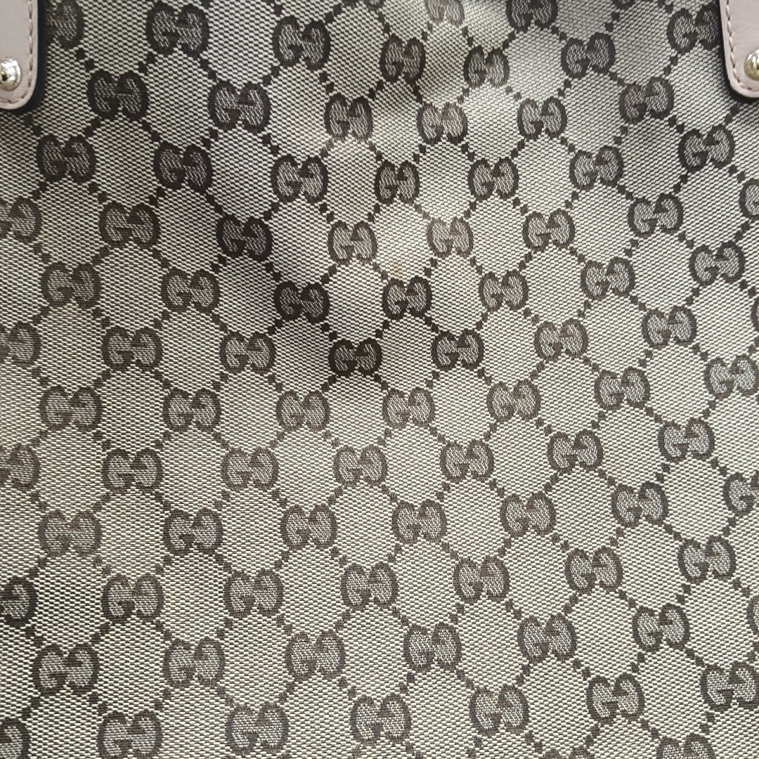Monogram Canvas Tote Bag Brown