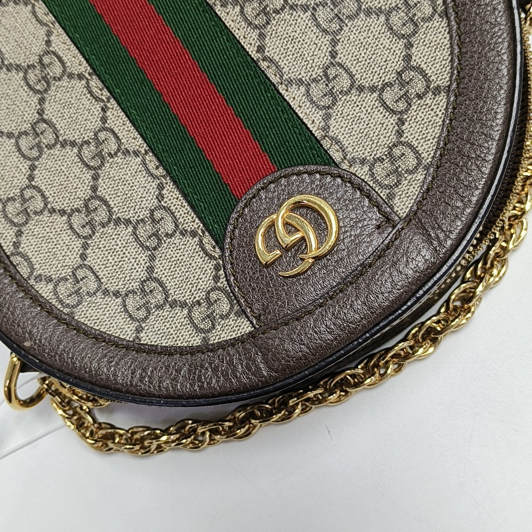 Ophidia Mini Monogram Lona Revestida Beige