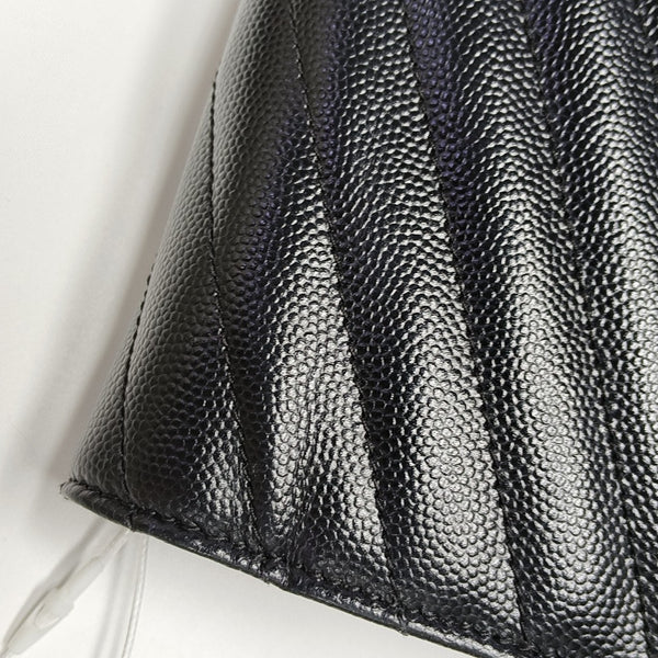 MONOGRAM Medium Chevron Calfskin Black
