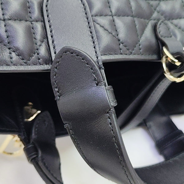 Toujours Small Cannage Calfskin Black