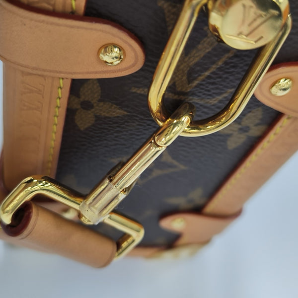 SIDE TRUNK MM Monogram Coated Canvas Brown
