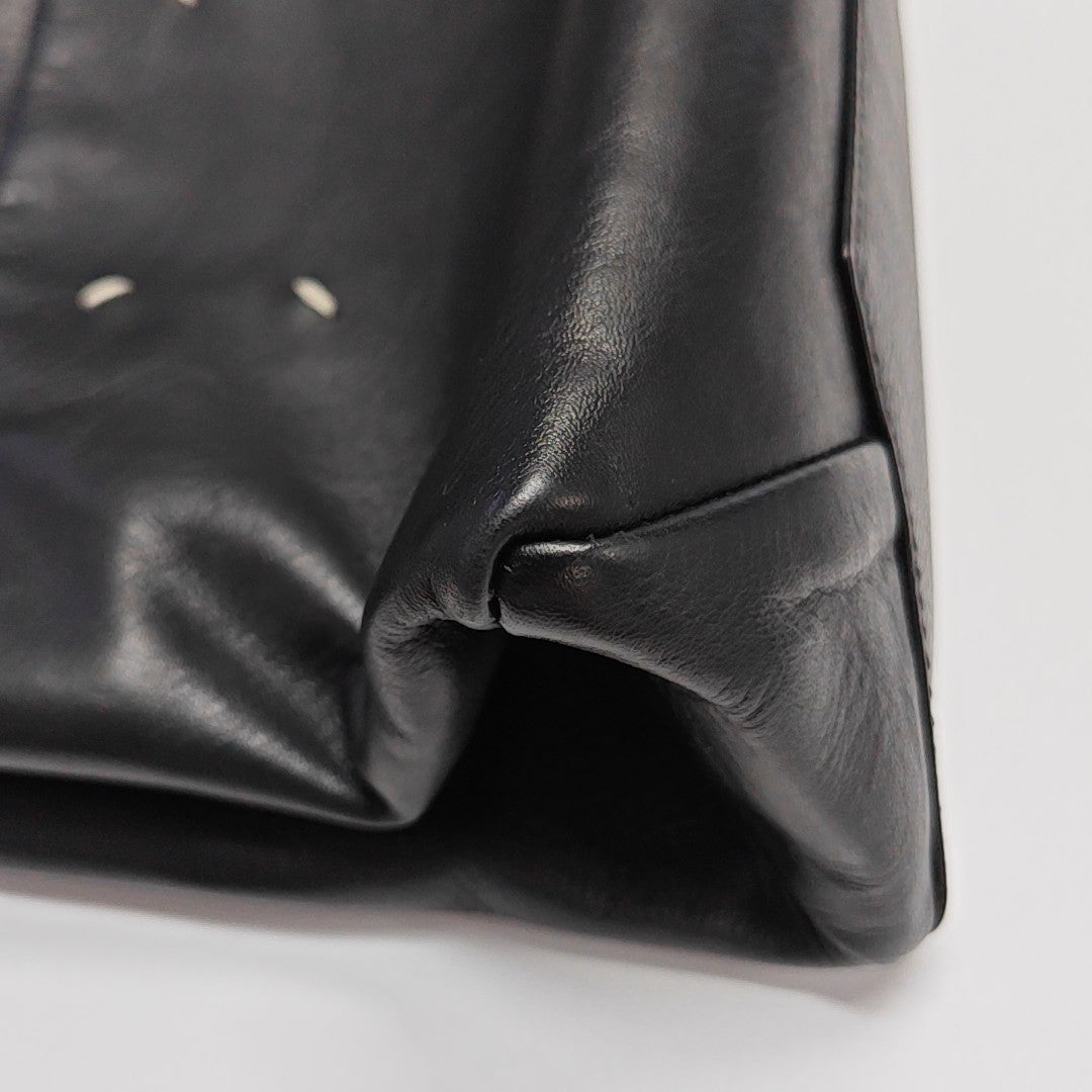 Calfskin Top Handle Bag Black