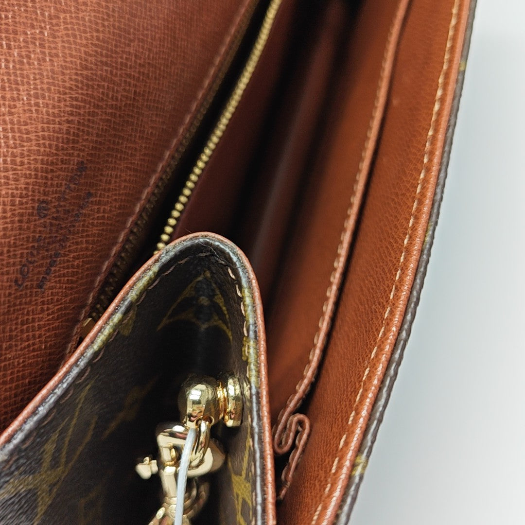DAME GM Monogram Coated Canvas Brown