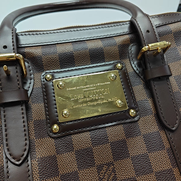 BERKELEY Damier Ebene Coated Canvas Brown