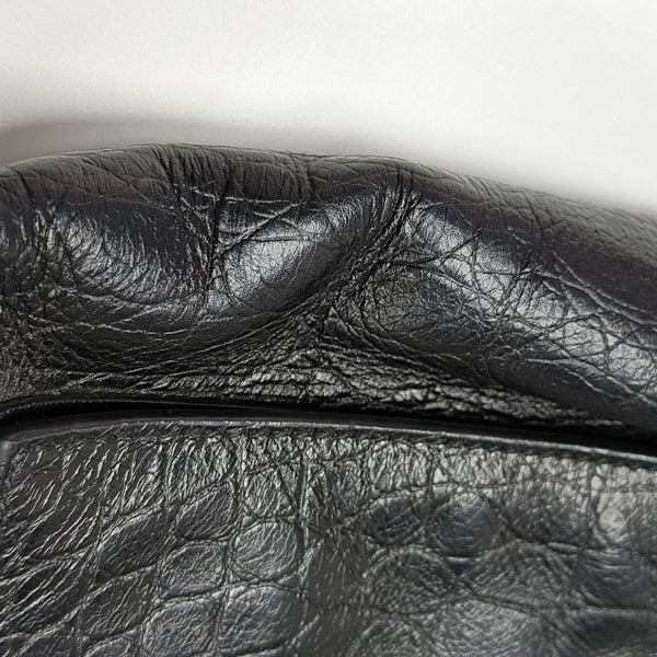 Calfskin Shoulder Bag Black
