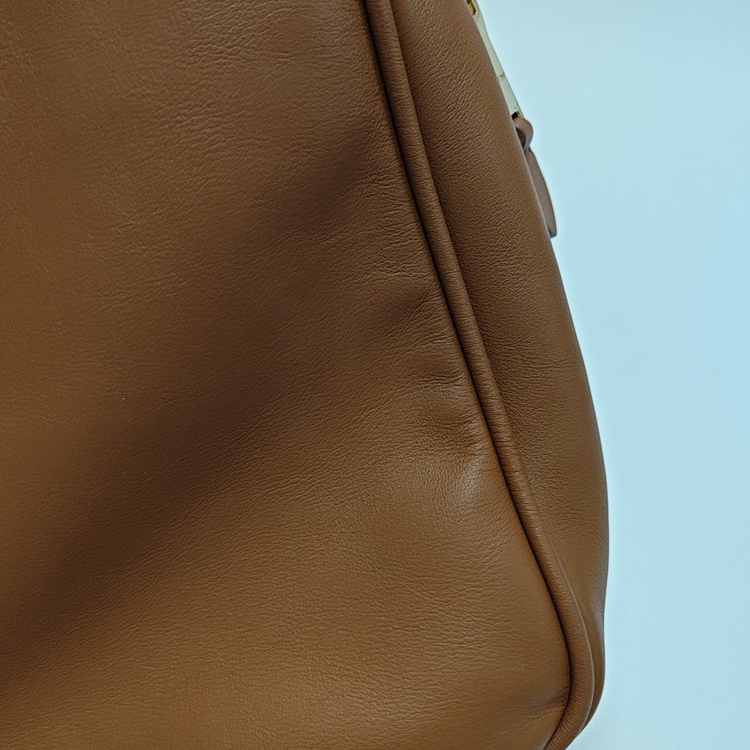 Beau Large Calfskin Brown