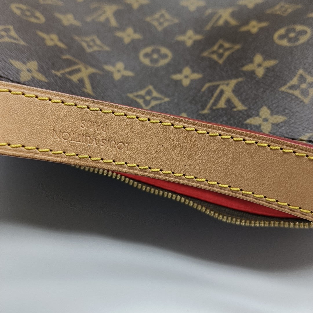 SLOUCHY PM Monogram Coated Canvas Brown