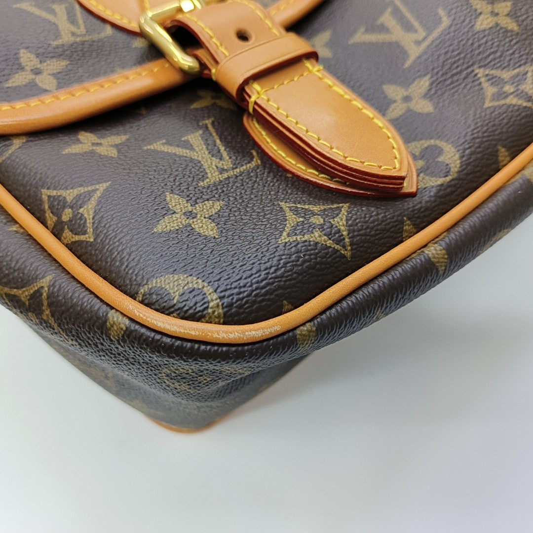 SATCHEL Monogram Coated Canvas Brown
