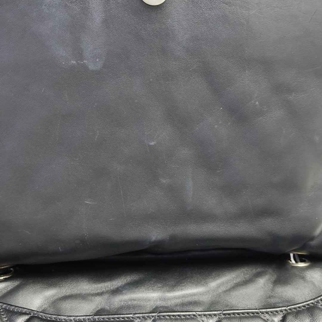 B. Quilted Calfskin Black