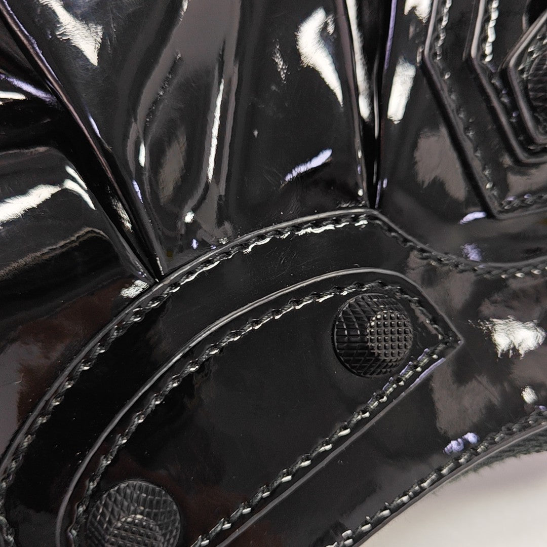 Le Cagole Mini Patent Leather Black