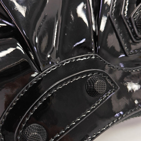 Le Cagole Mini Patent Leather Black
