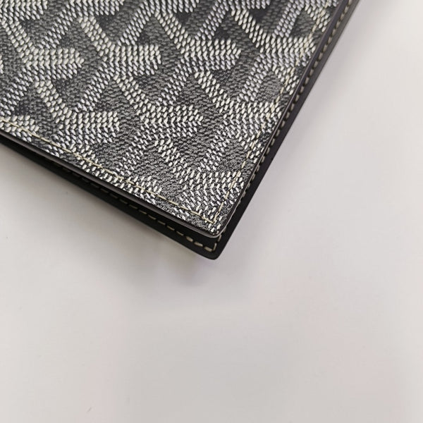 Saint-Marc Coated Canvas Gray Card Holder