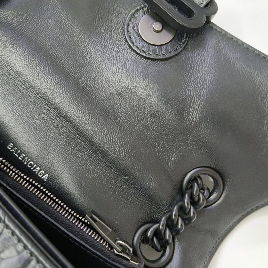 Crush Small Quilted Calfskin Black