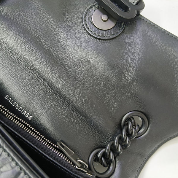 Crush Small Quilted Calfskin Black
