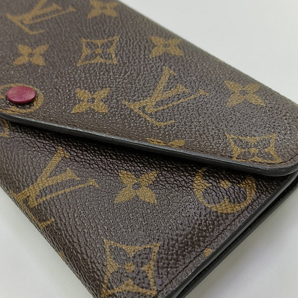JOSÉPHINE Monogram Coated Canvas Brown Wallet