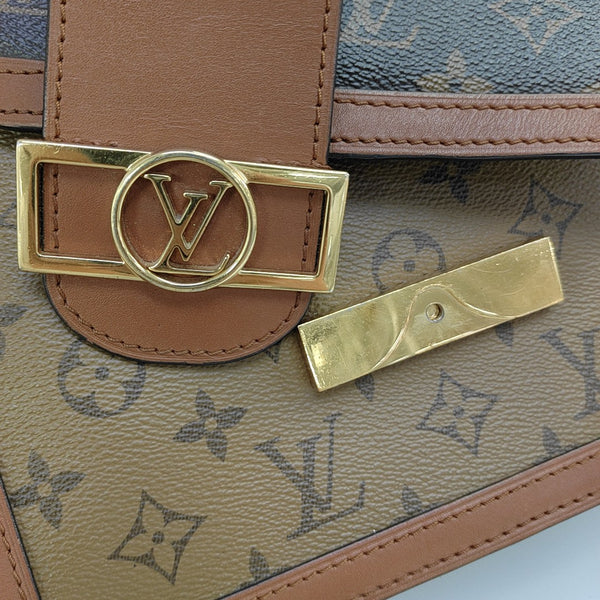 DAUPHINE MM Monogram Coated Canvas Brown