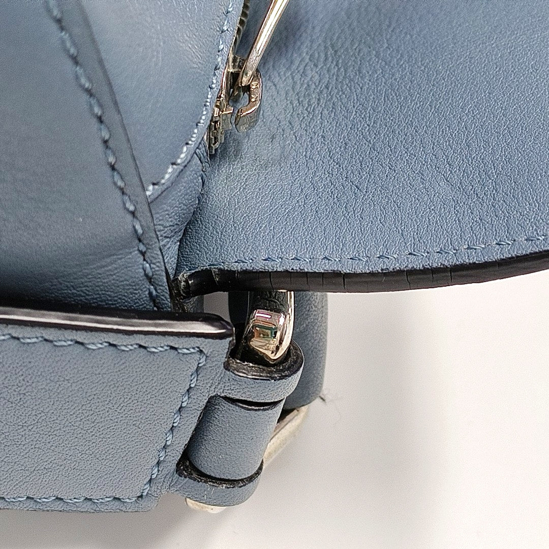 Authenticated pre-owned  Puzzle Small Calfskin Blue - Shoulder Bag at Looply