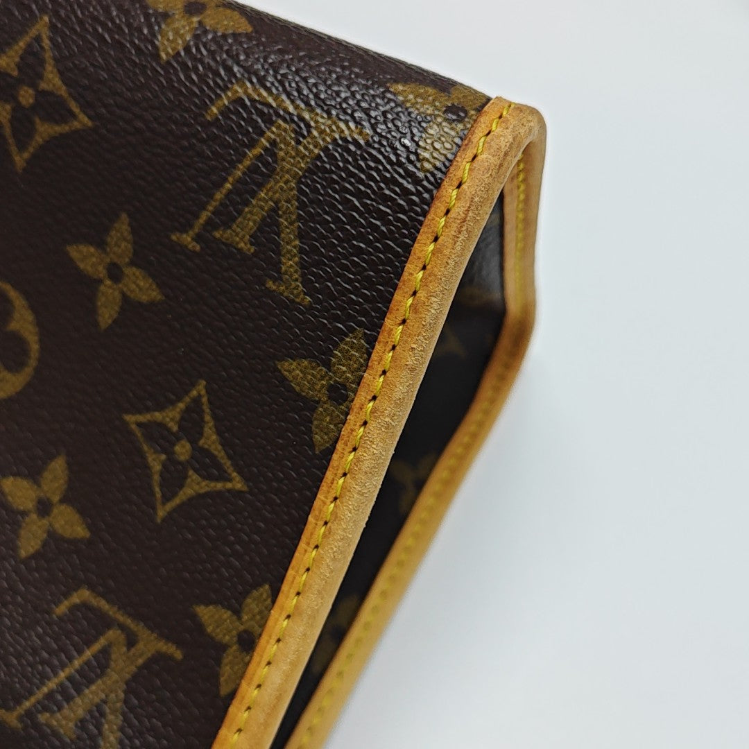 POPINCOURT Monogram Coated Canvas Brown