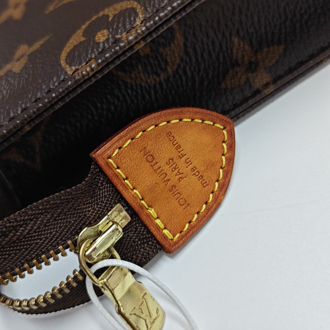 TOILET POCKET 26 Monogram Coated Canvas Brown