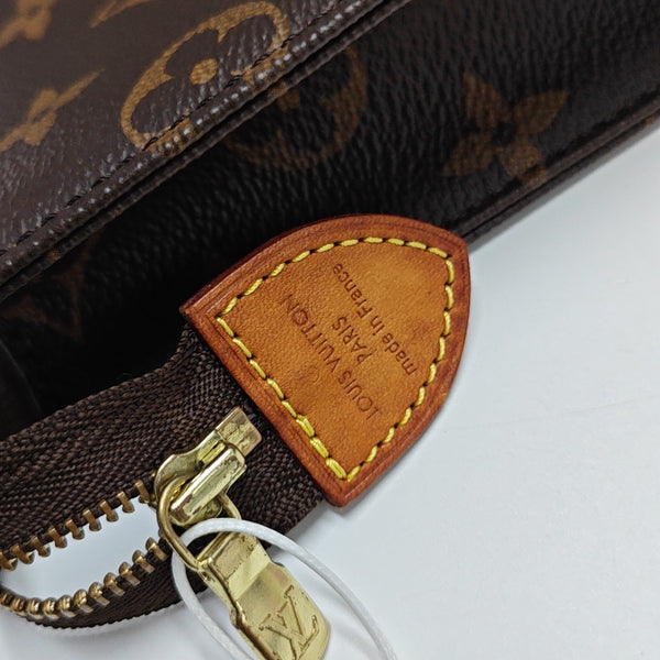 TOILET POCKET 26 Monogram Coated Canvas Brown