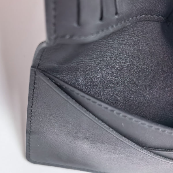 Monogram Calfskin Card Holder Black