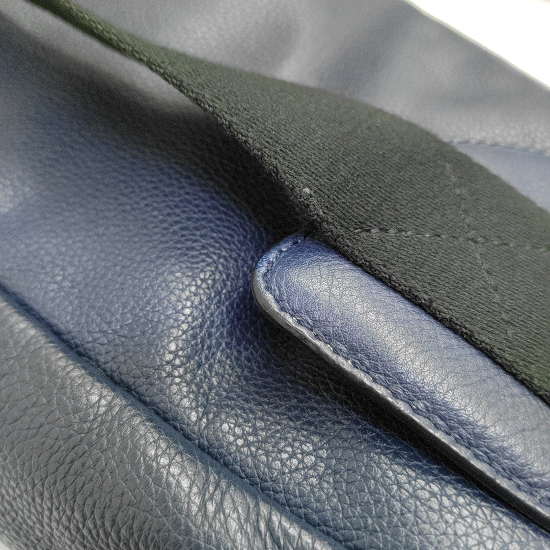 Calfskin Shoulder Bag Blue